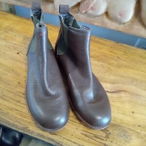 Ellen DeGeneres Brown Leather Ankle Boots Size 10 M